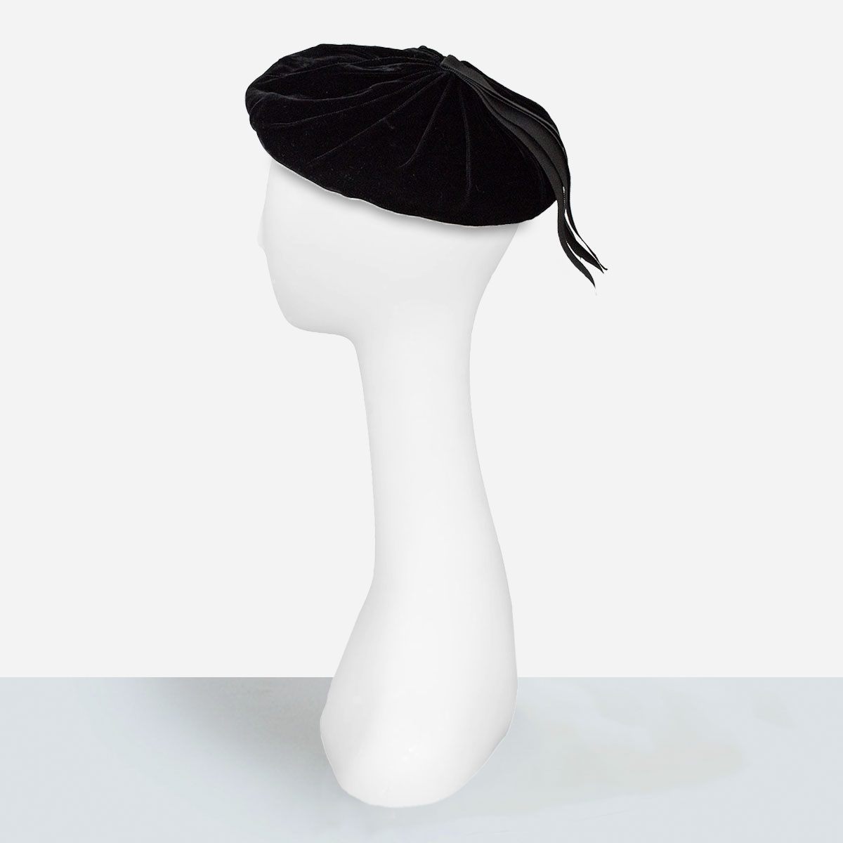 vintage black beret