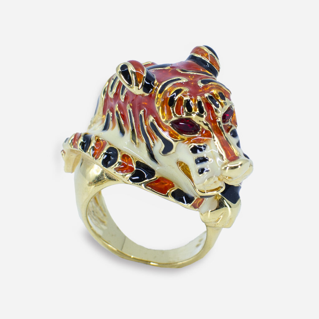 vintage tiger ring