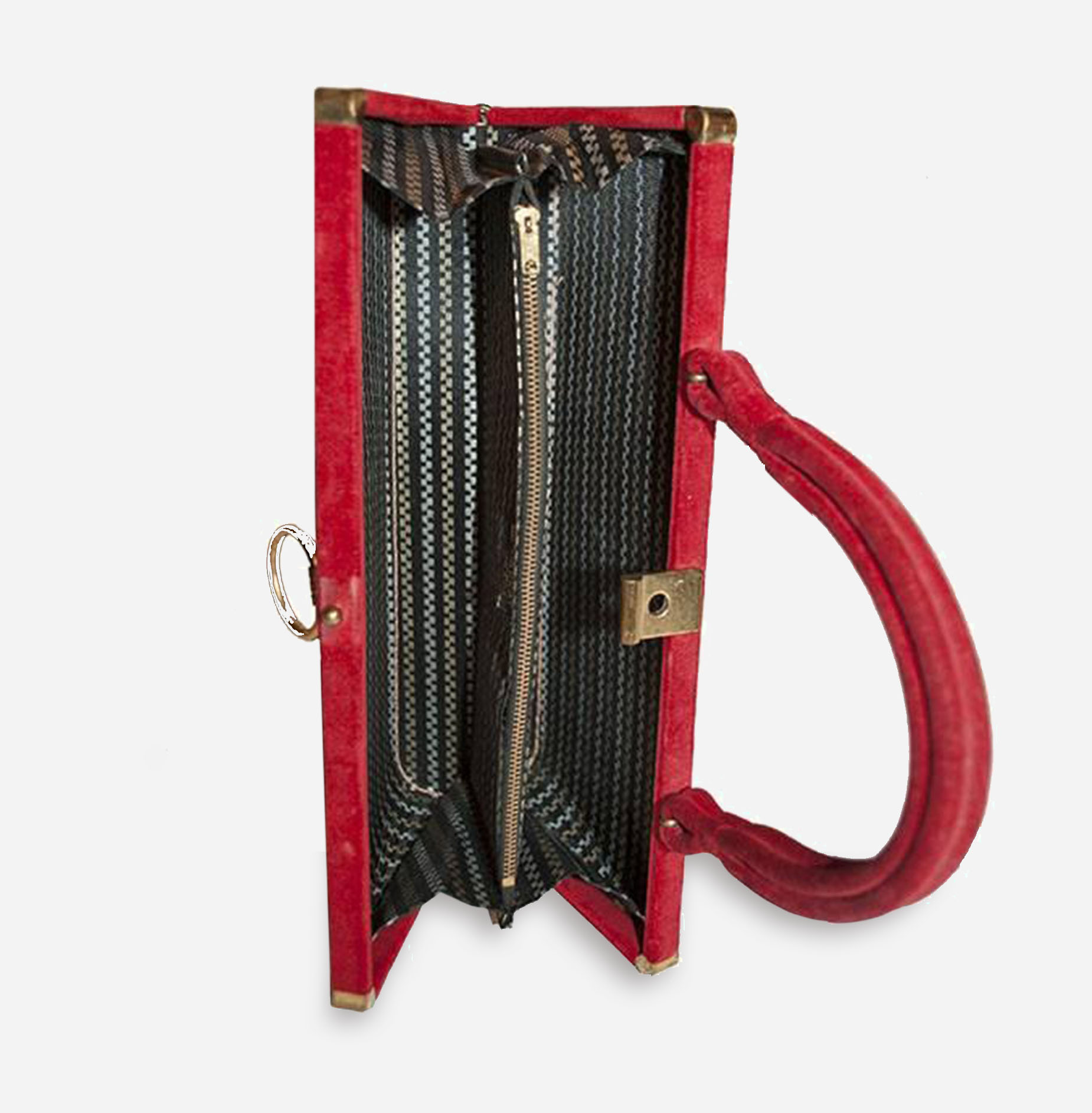 red velvet handbag, structured bag