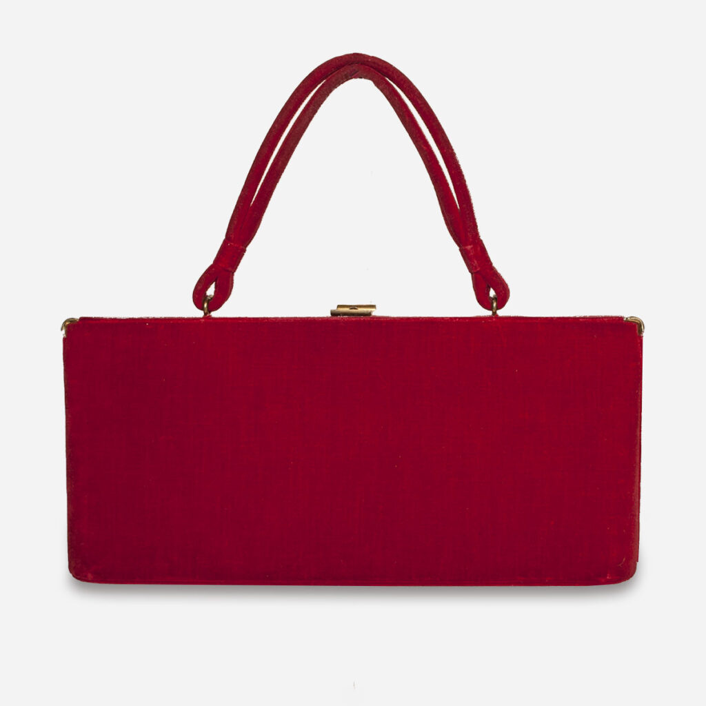 red vintage bag