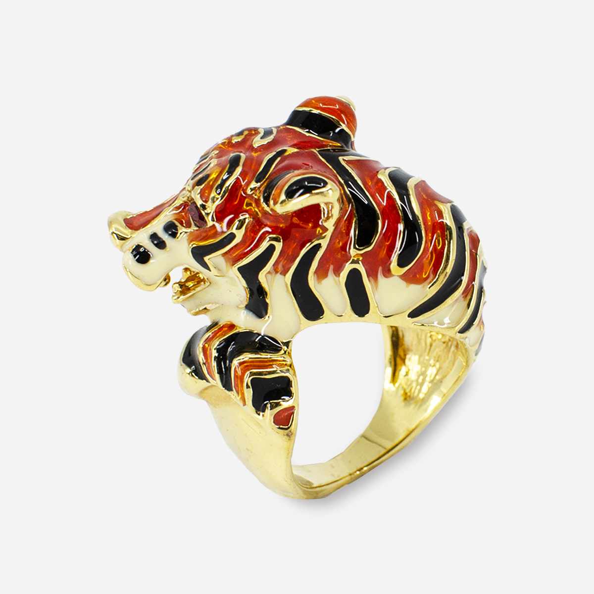 tiger head ring by Kenneth Jay Lane, KJL