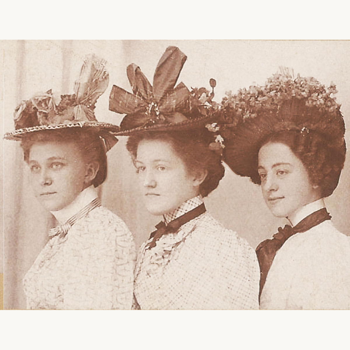 Victorian ladies in hats