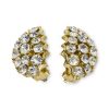vintage lisner rhinestone earrings