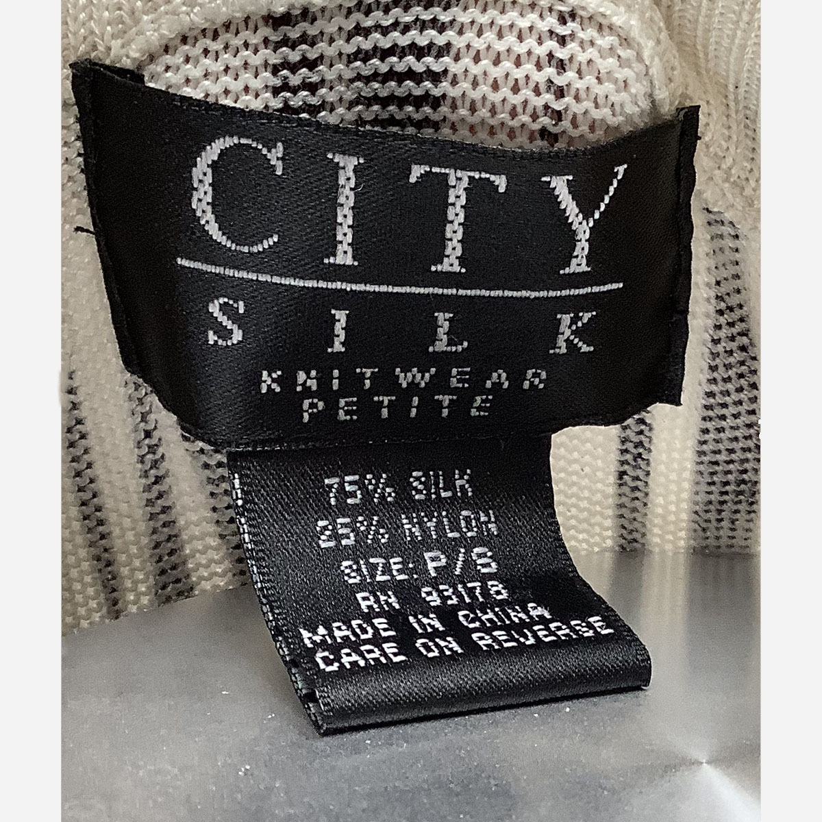 City silk blouse