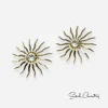 Signed Sarah Coventry Gold Sunburst earrings Signed Sarah Coventry Gold Sunburst earrings