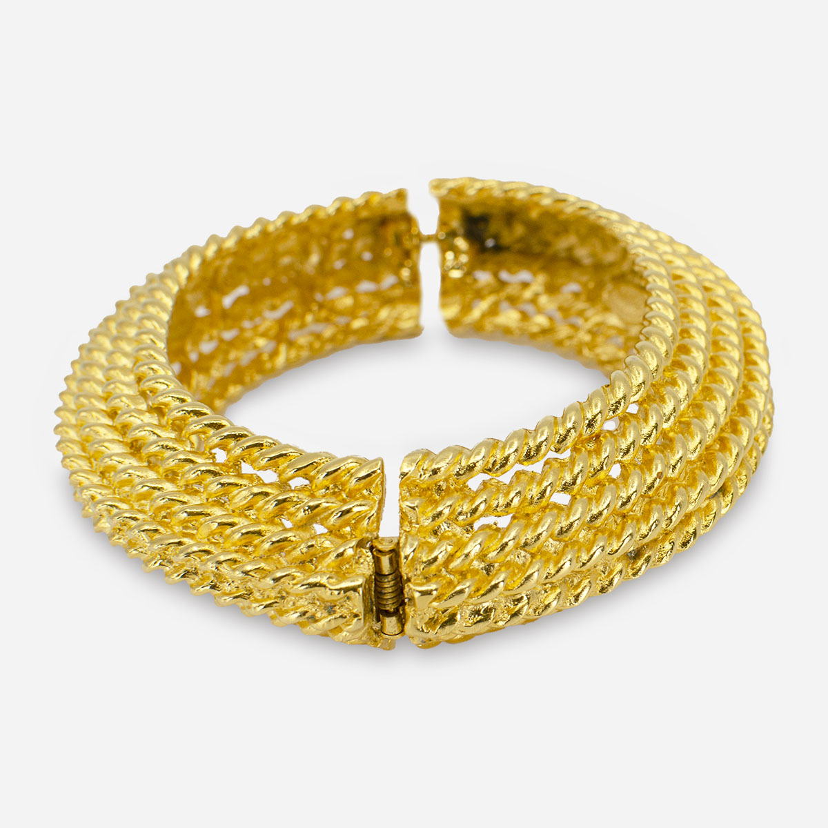 KJL gold braided bracelet