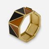 YSL expandable bracelet geometric enamel bracelet