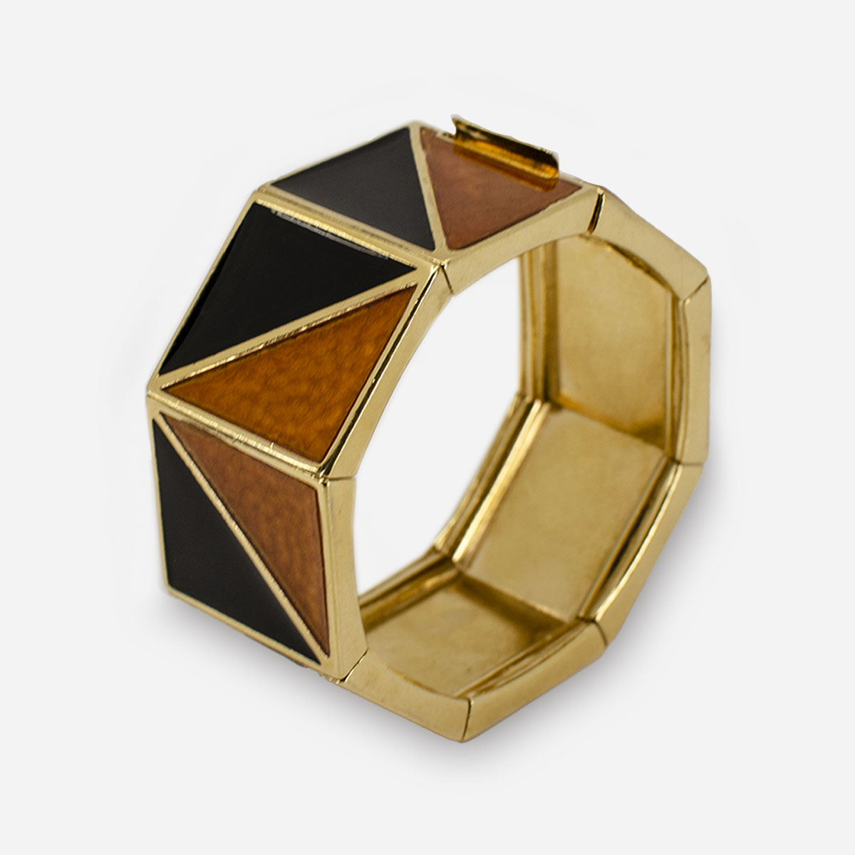 geometric enamel bracelet