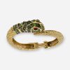 Gold snake bracelet