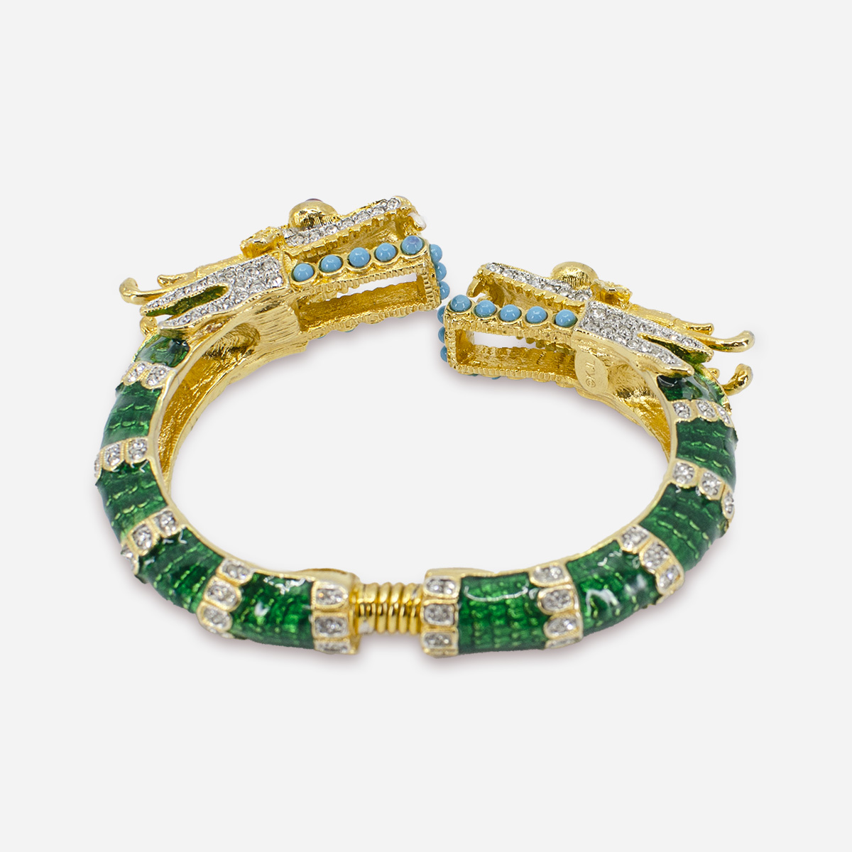 green enamel bracelet