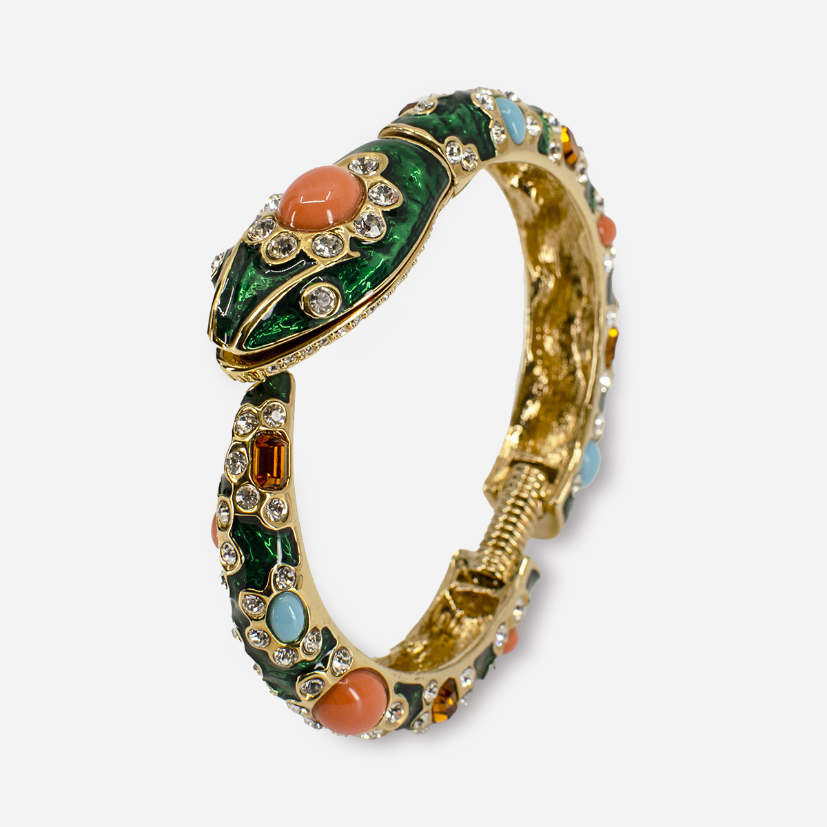 Kenneth Jay Lane jeweled snake bangle