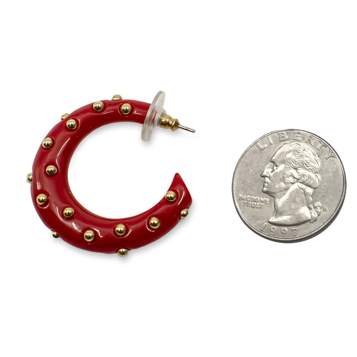 red hoop earrings by kenneth jay lane