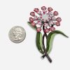 vintage coro flower brooch