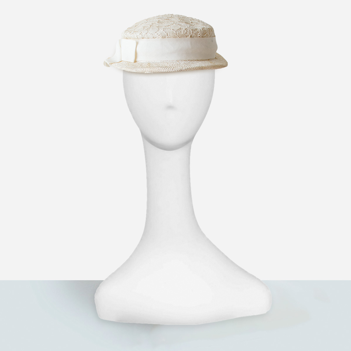 vintage White lace sailor hat