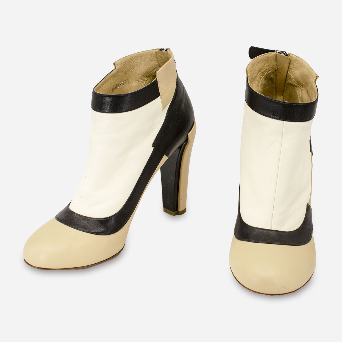 cream ankle boots, Black ankle boots, tan ankle boots