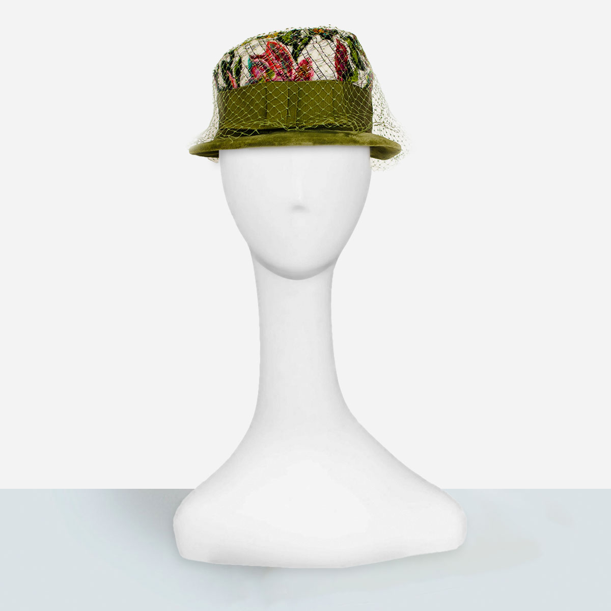 green women's derby hat