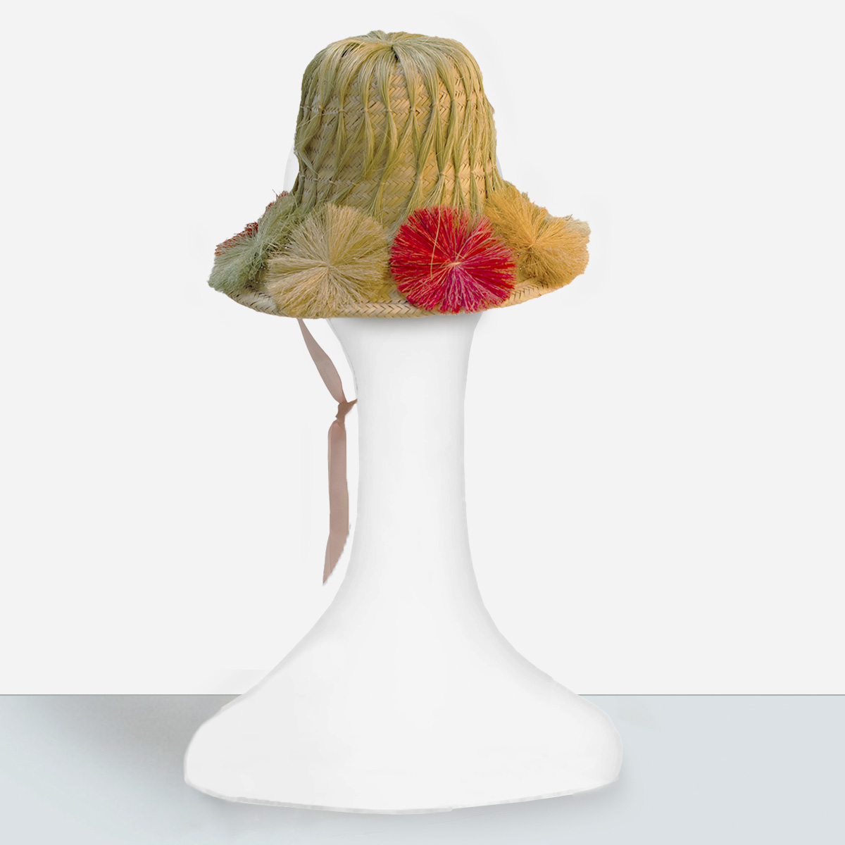 Large floral straw Hat