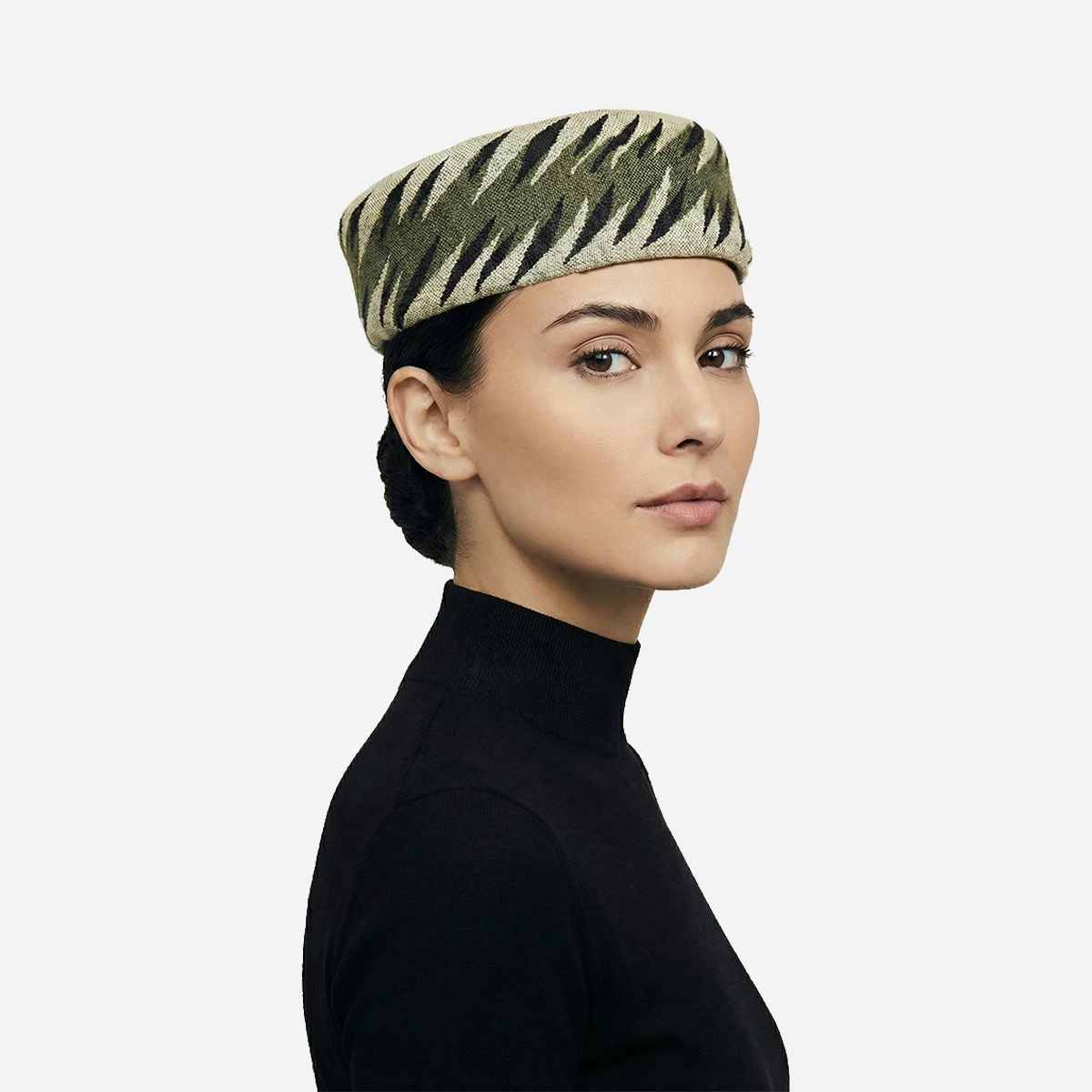 Vintage Green Pill Box Hat