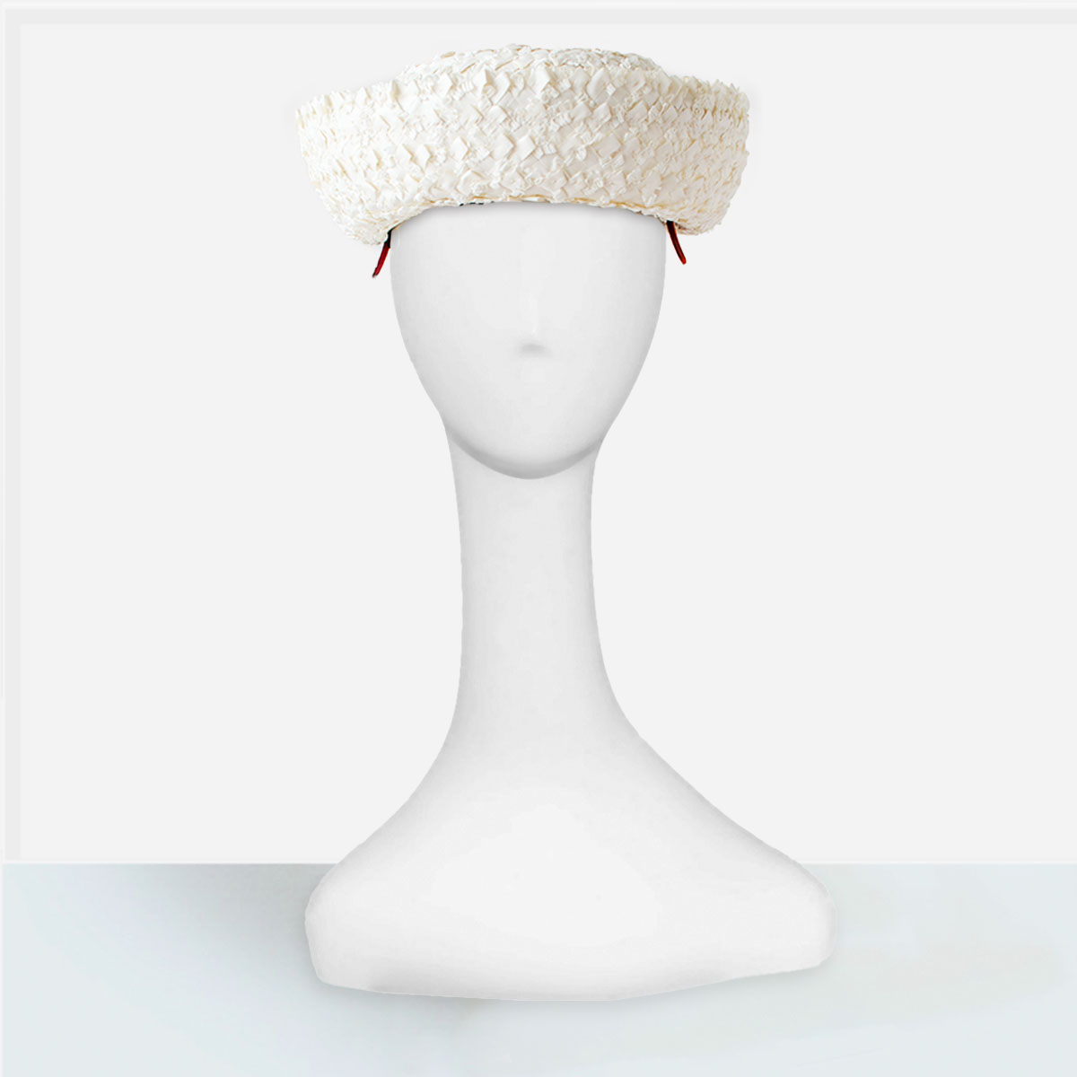 summer white straw hat