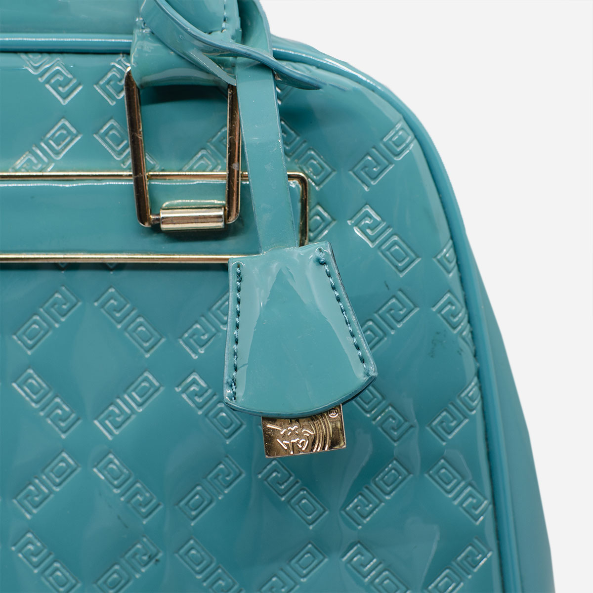 vintage turquoise handbag
