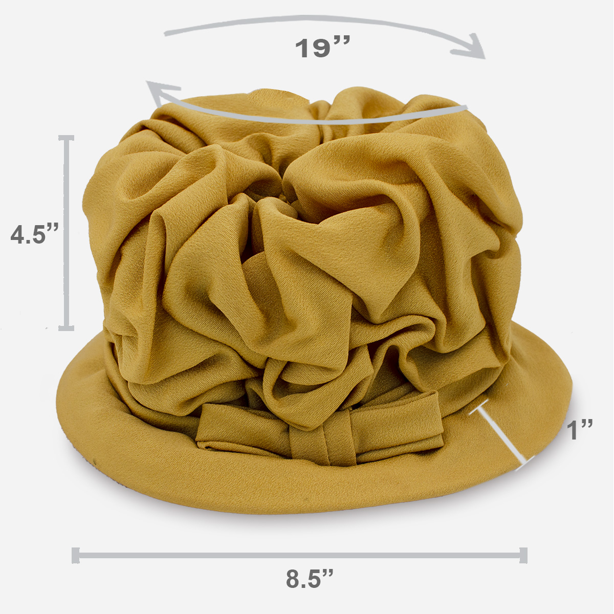 Vintage gold turban sizing