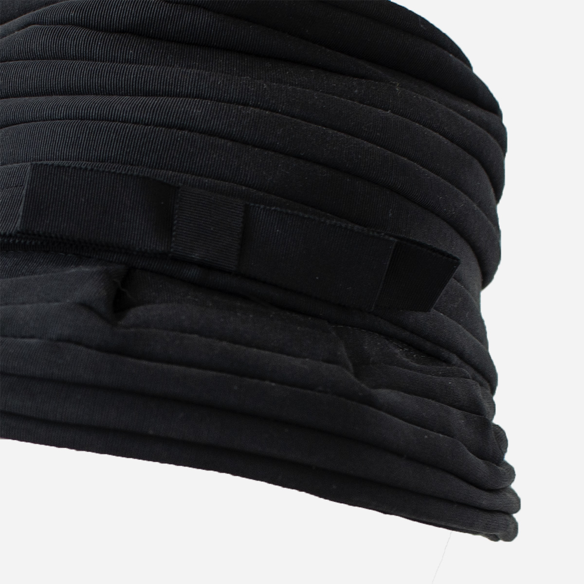 black hat tiered hat