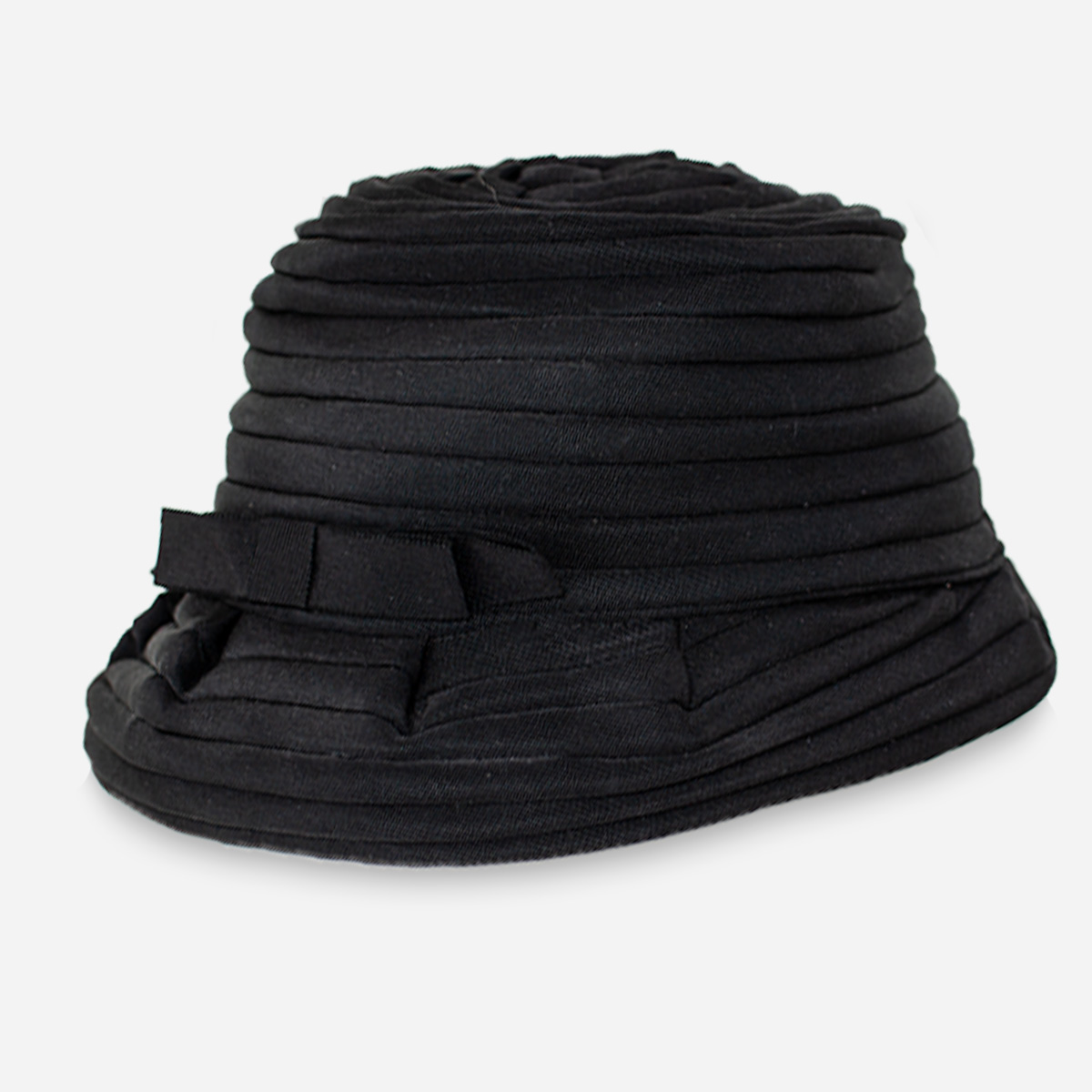 Black Bucket Hat by Finley, Vintage 1960s