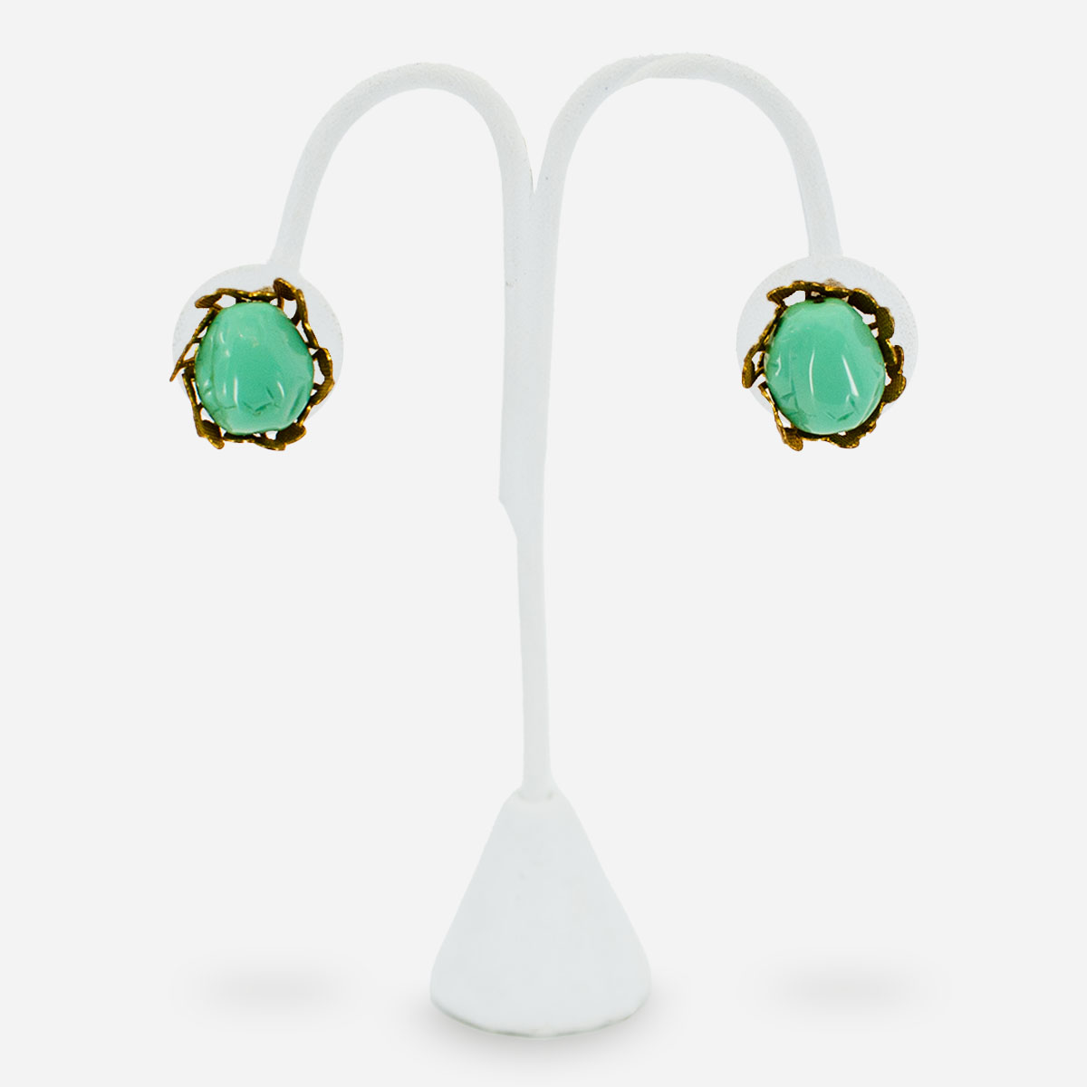 VIntage 1950s glass earrings