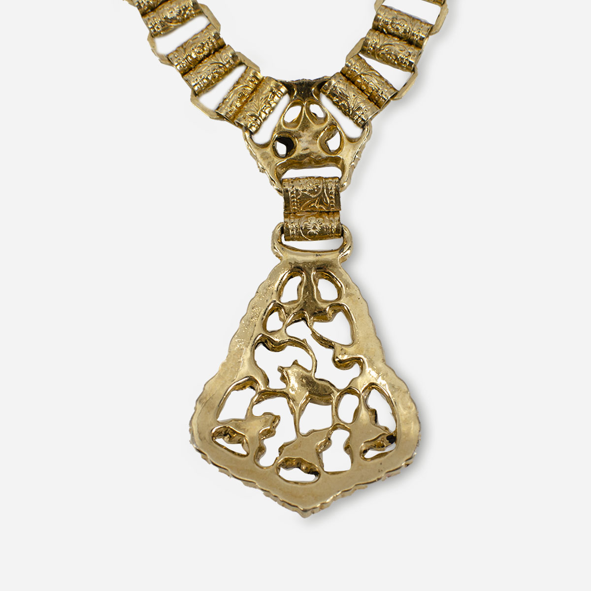 gold openwork pendant