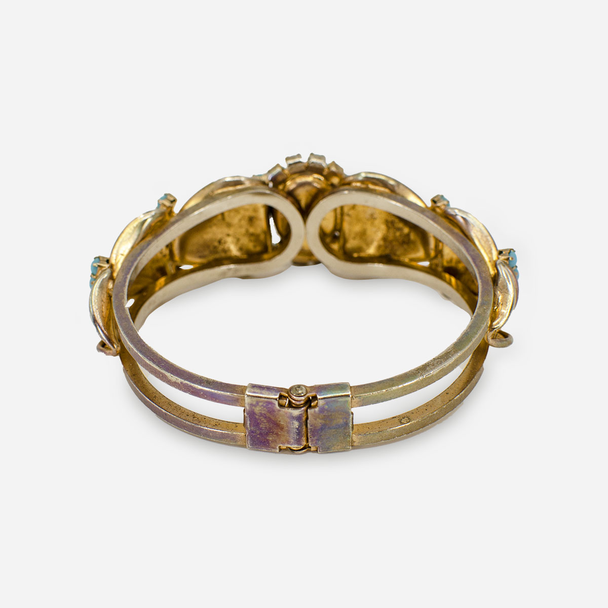 vintage gold clamper bracelet