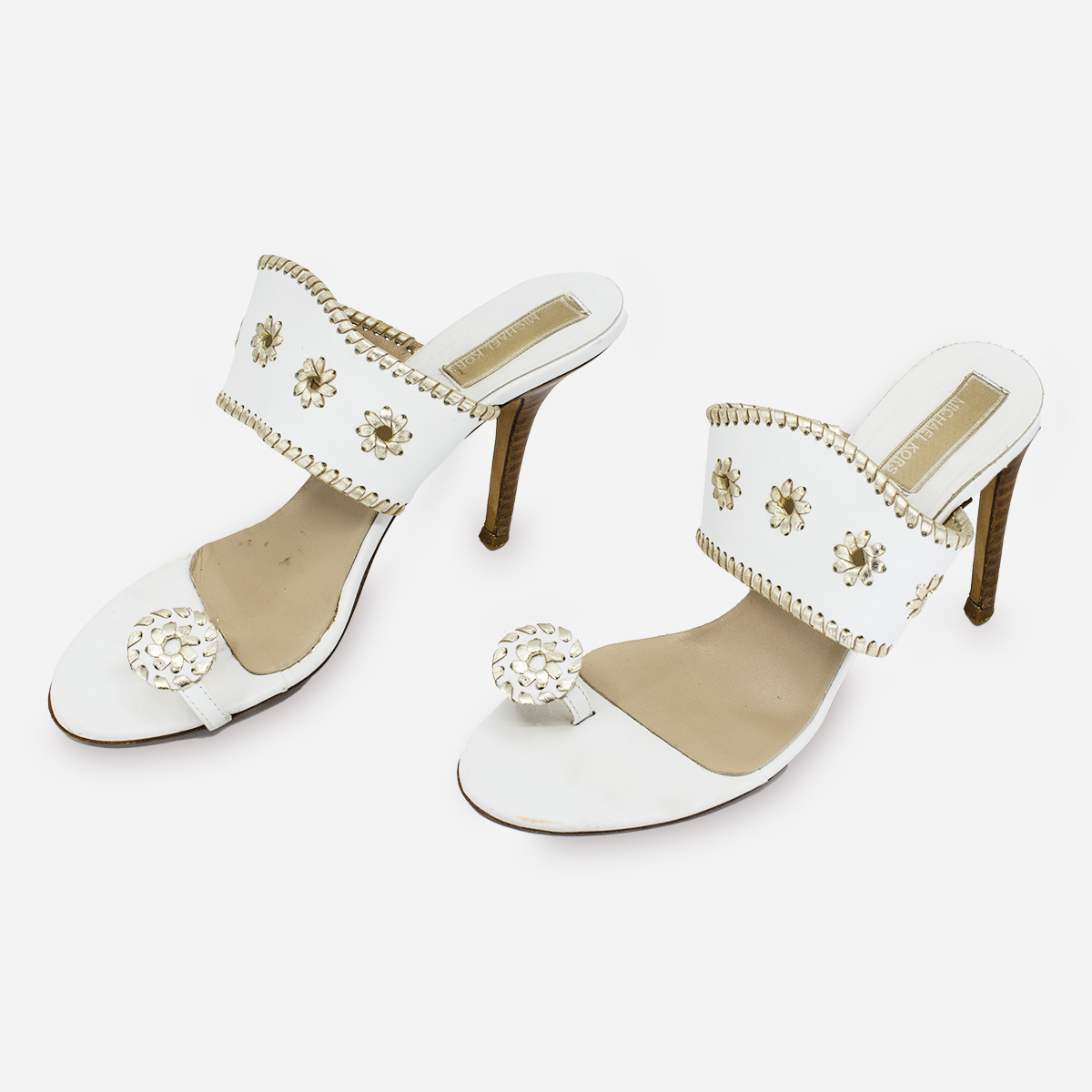 Michael Kors white sandals