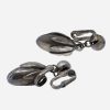 Napier Silver Plate Cumquat Earrings | Stylish 1950s Dangles
