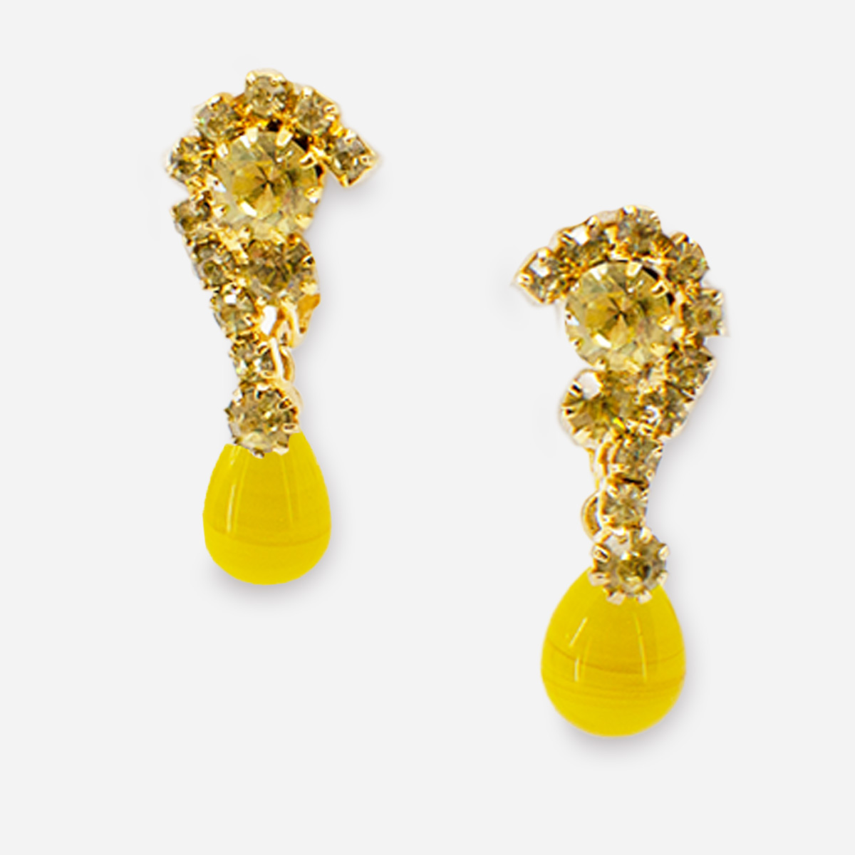 Yellow Dangle Earrings