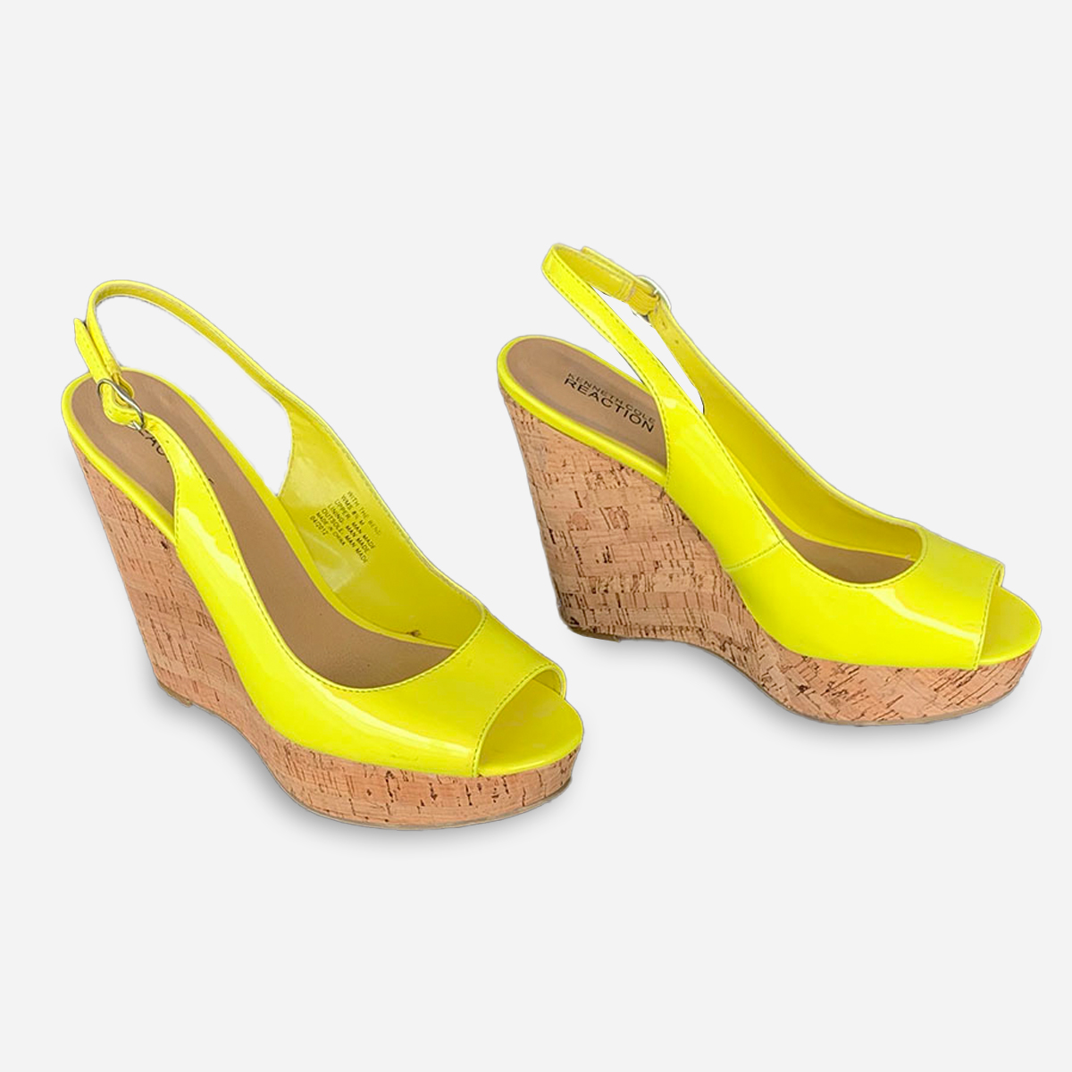 Yellow Patent Leather Shoes