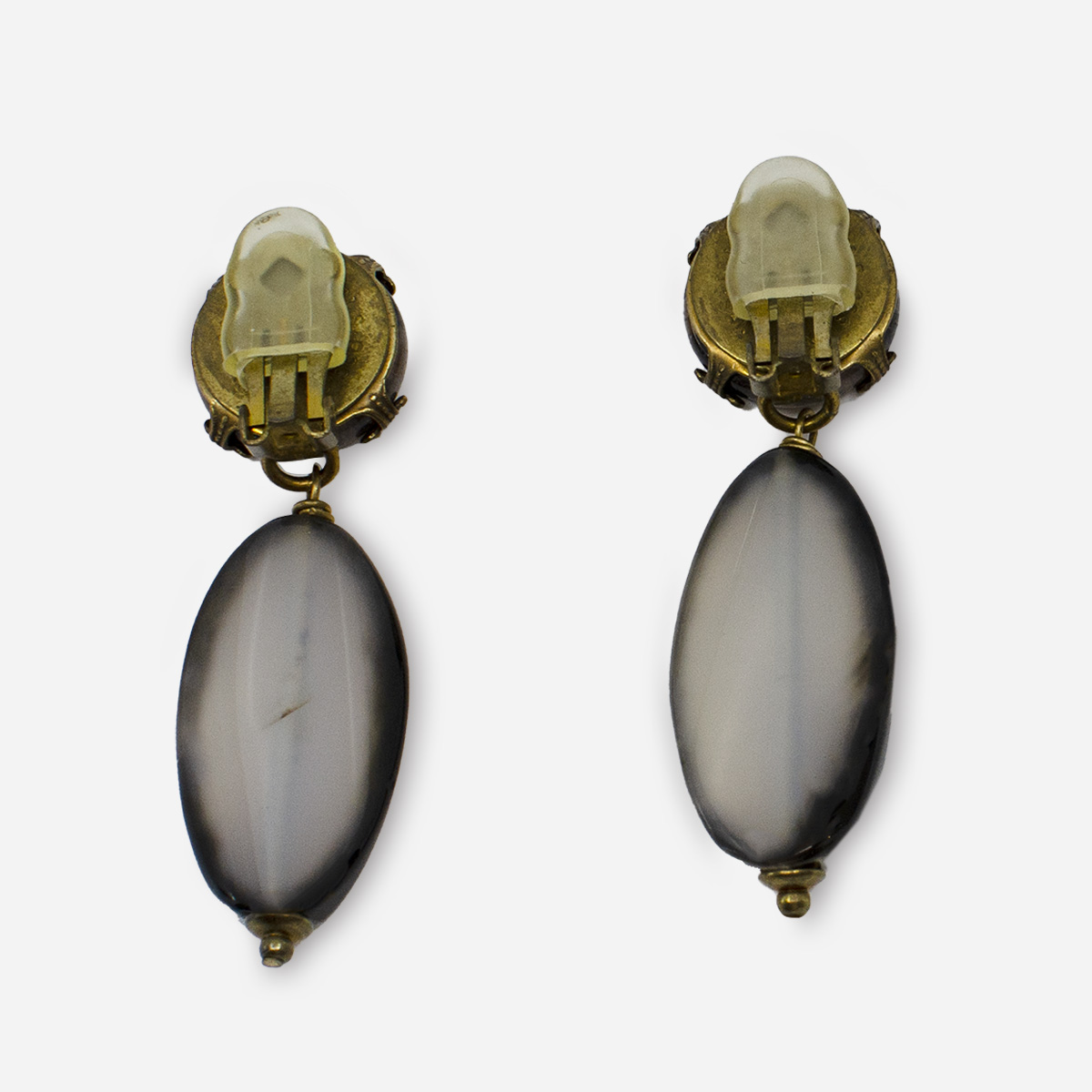 glass drop earrings