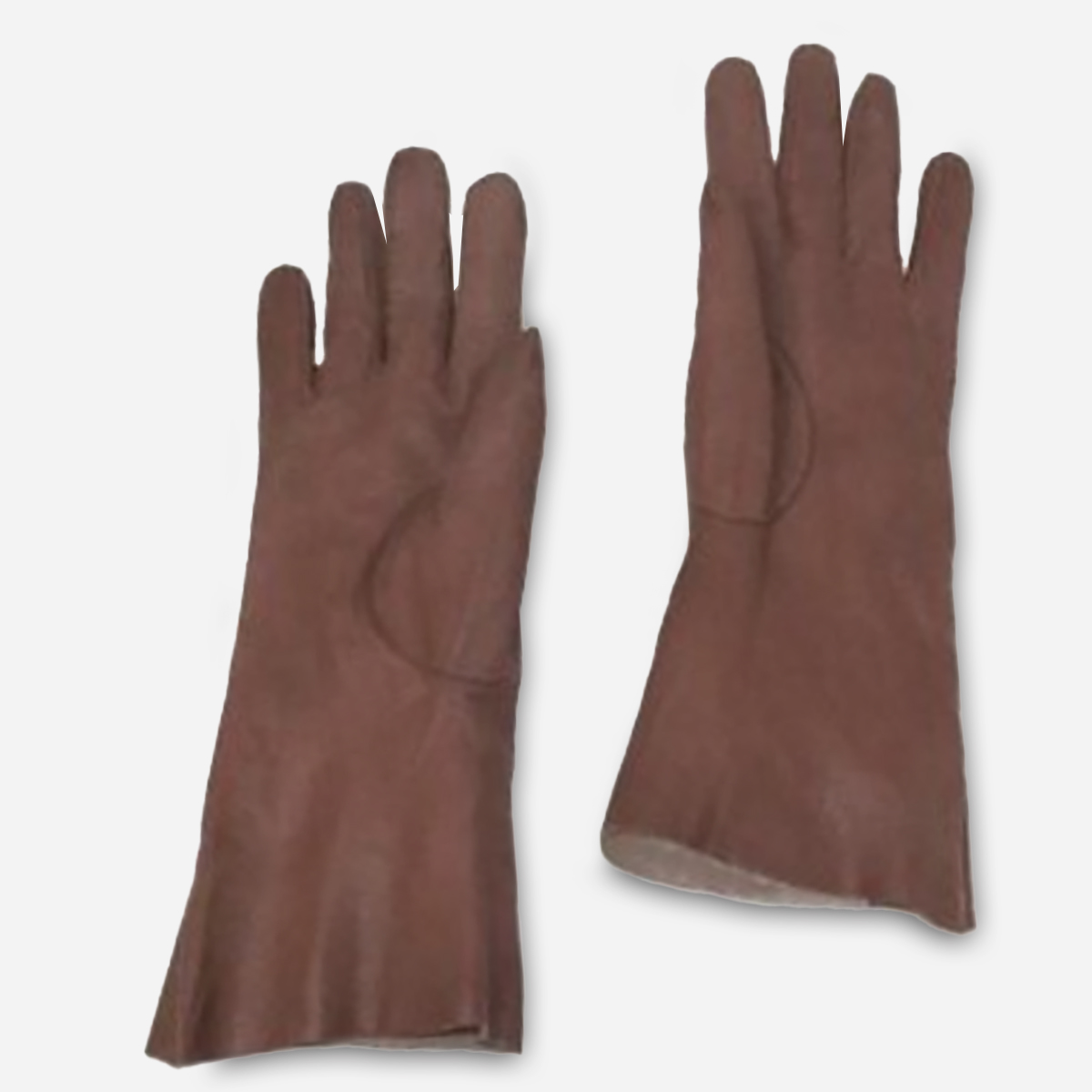 1950s brown kid gloves