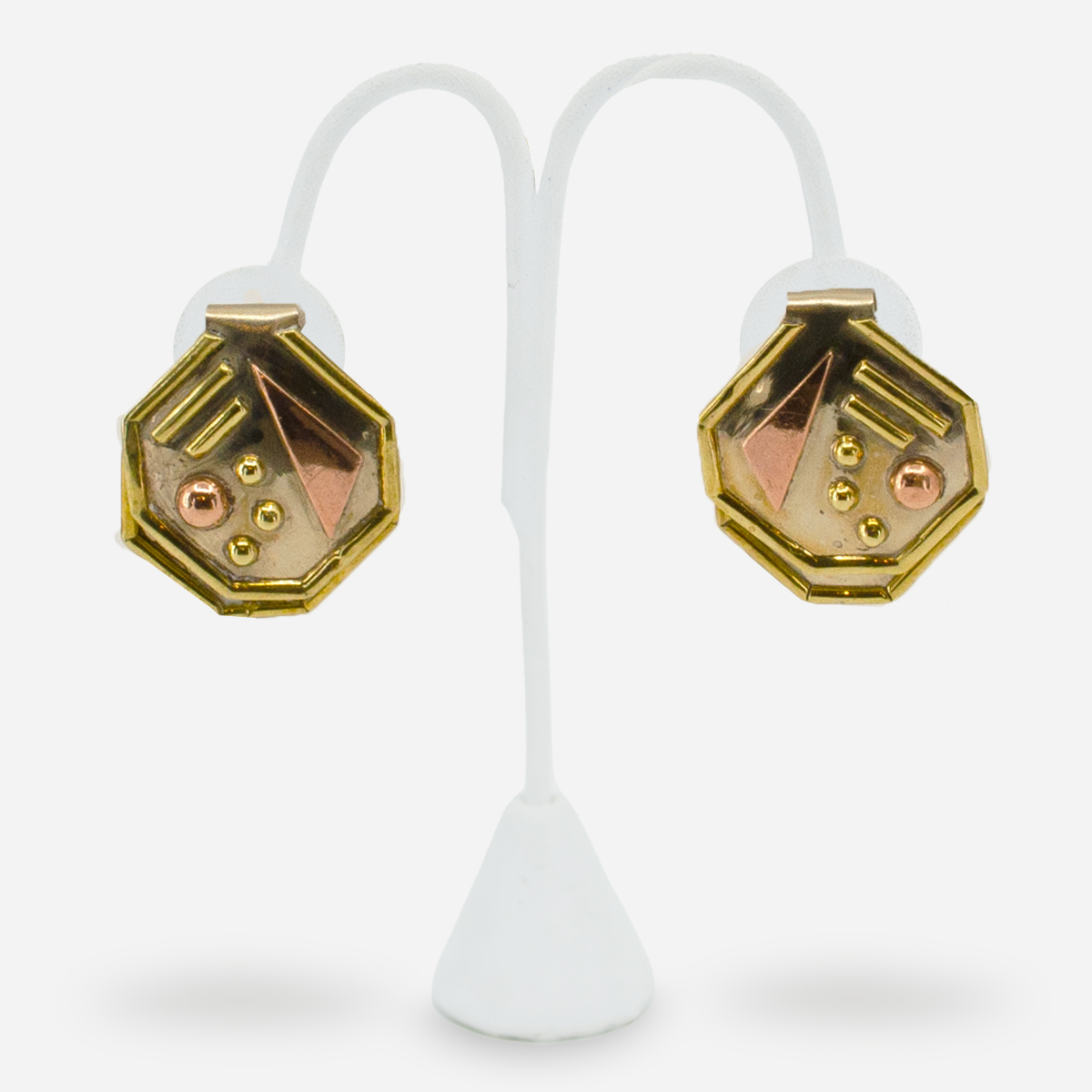 modernist clip earrings