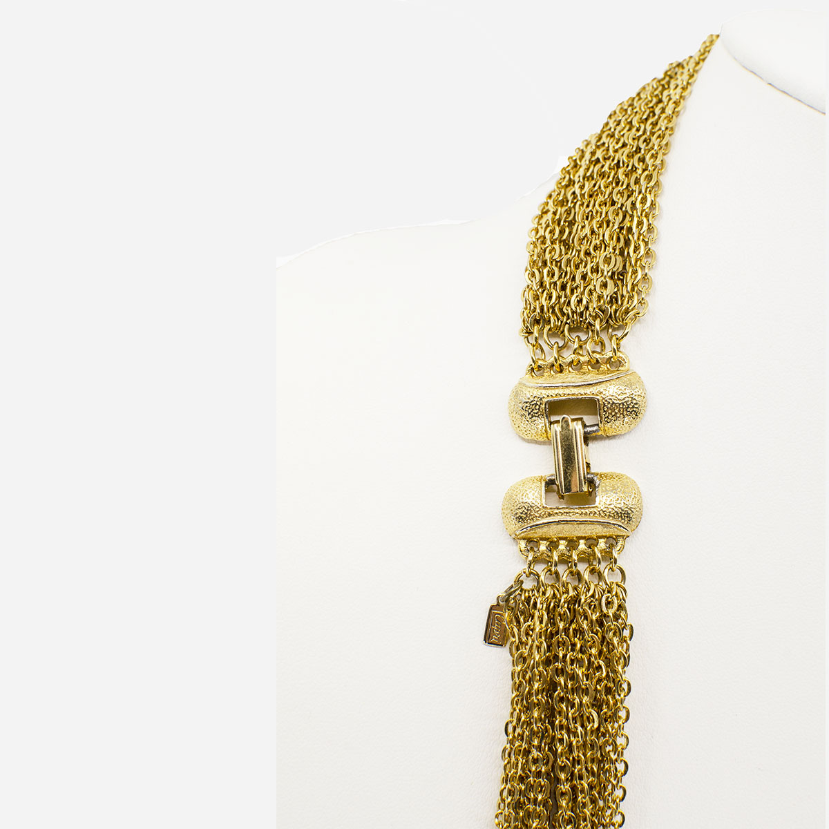 Gold multi strand necklace