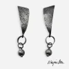 Marjorie Baer hammered silver Earrings Marjorie Baer hammered silver Earrings