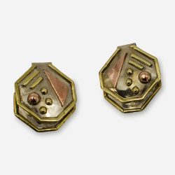 modernist clip earrings