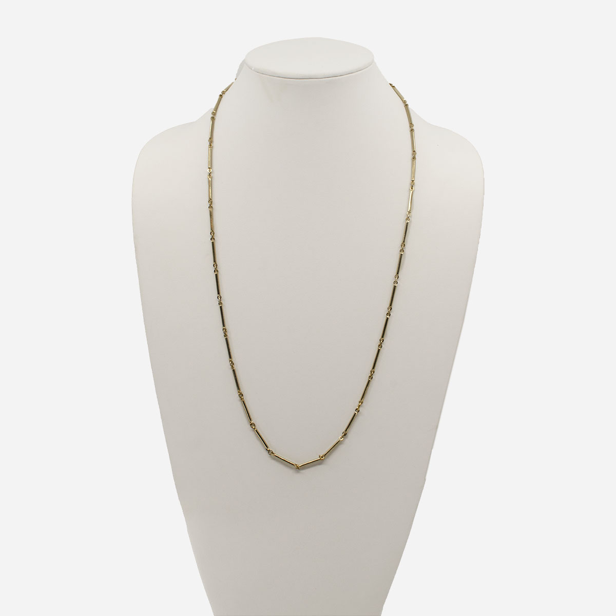 Tube link chain necklace