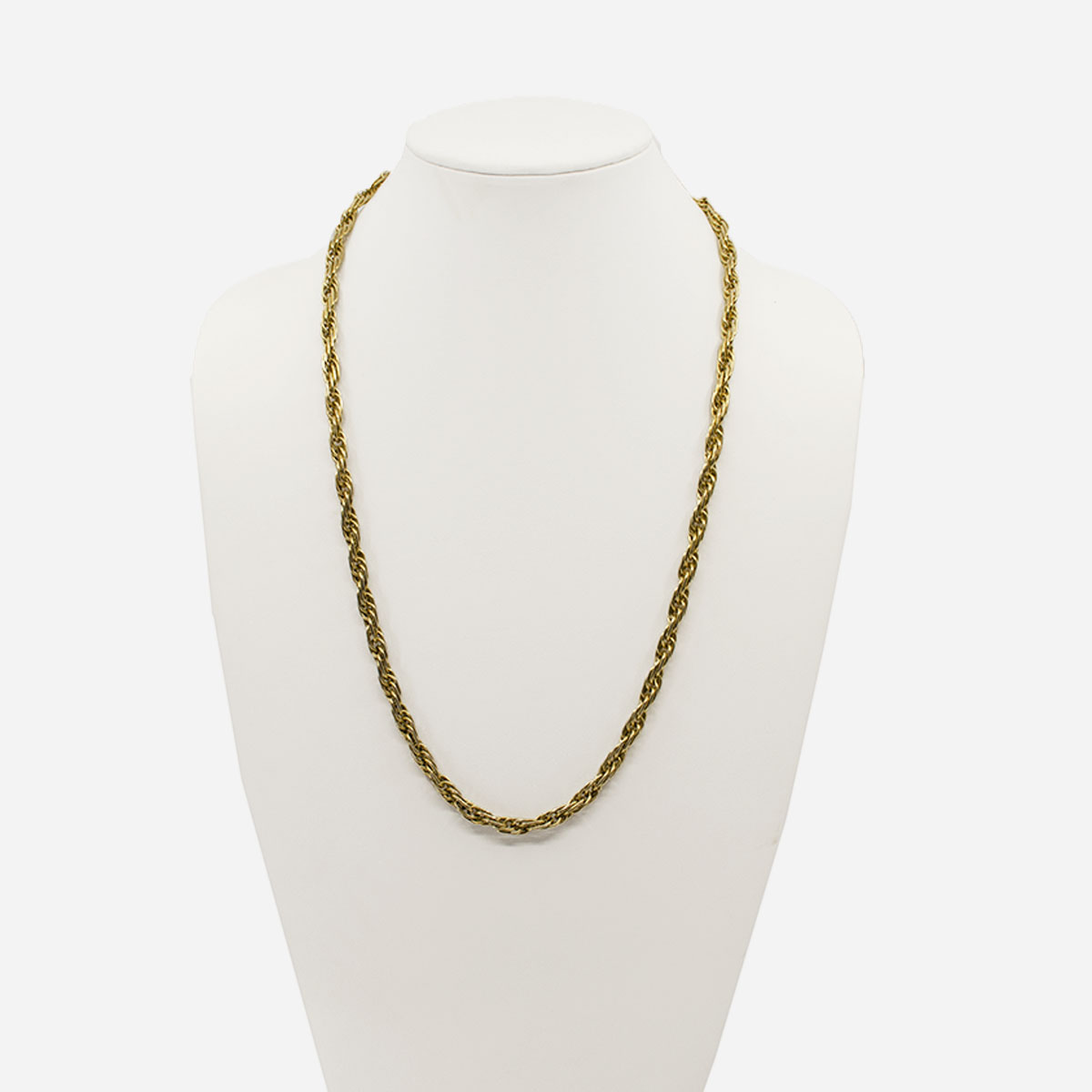 Monet Rope Chain Gold Necklace. 26"