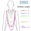 necklace length chart vintage necklace length chart