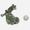tribal copper brooch