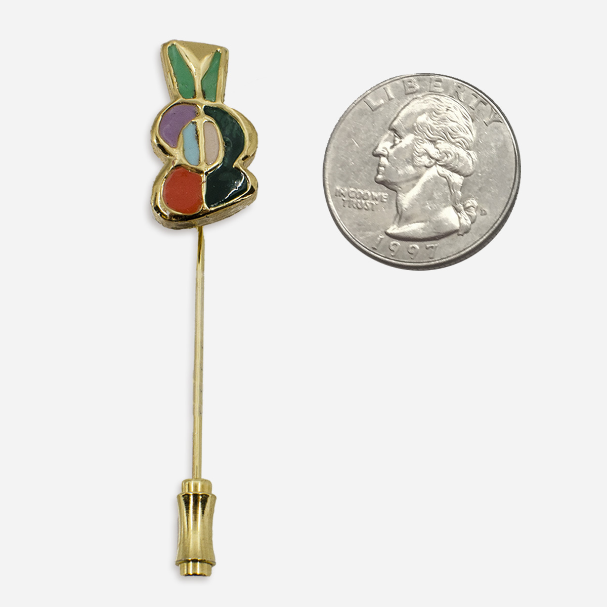 vintage stick pin, eisenberg artist