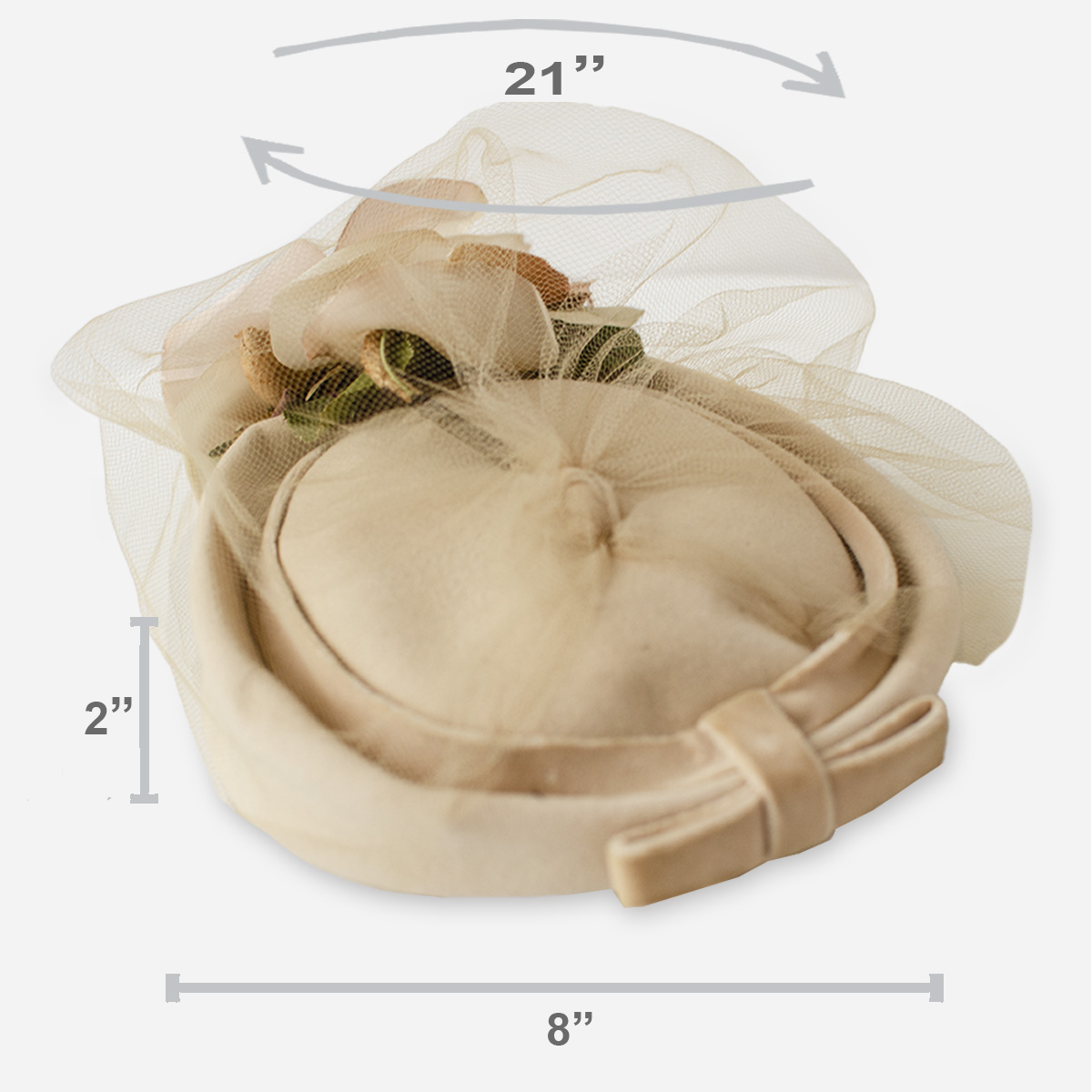 Floral hat size
