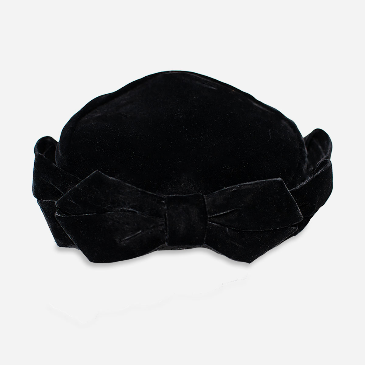 Woodward & Lothrop black velvet hat