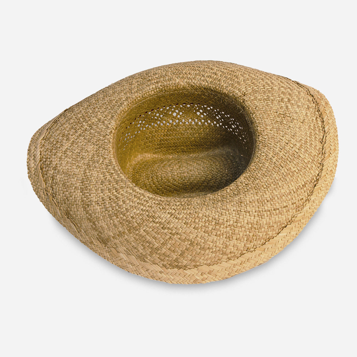 vintage straw sun hat, western style