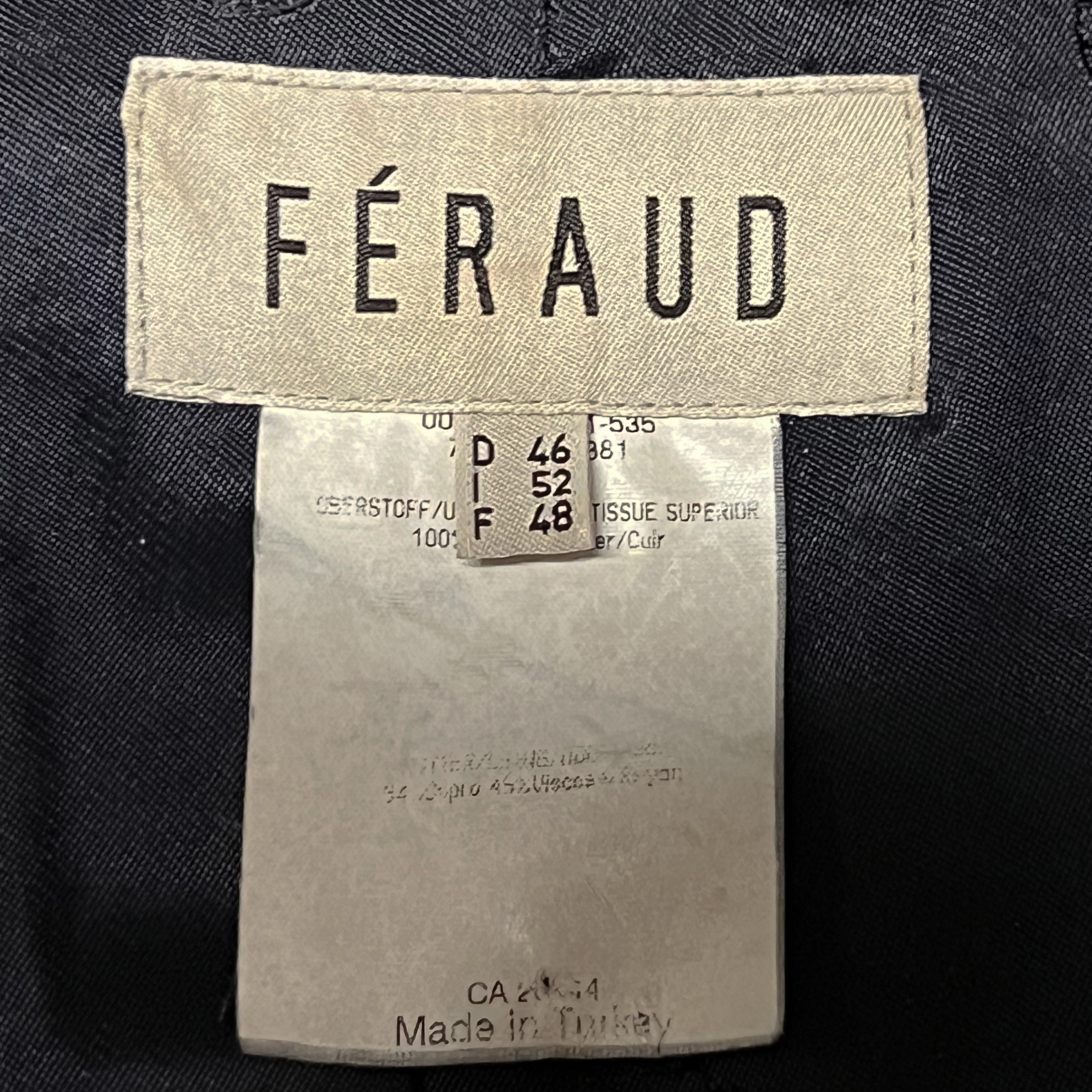 vintage Feraud label