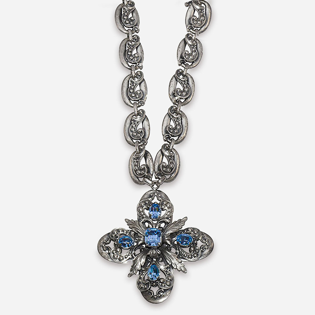 Vintage Napier Silver Tone Choker Necklace, Statement Necklace, Couture |  Shotzie's Way